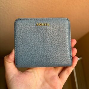 Fossil Bifold Snap Wallet in Blue